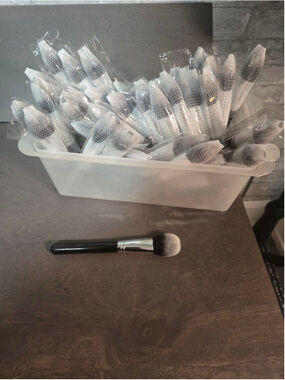 Women's Unbranded Makeup Brush One Size Black Silver